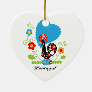 Portugese Rooster van Luck Keramisch Ornament