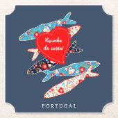 Portugese sardines kartonnen onderzetters (Voorkant)