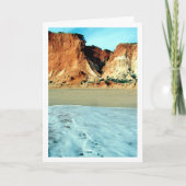 Portugese Strand Landschap Kaart (Voorkant)