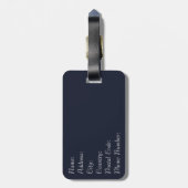 Portugese tegel bagagelabel (Achterkant verticaal)