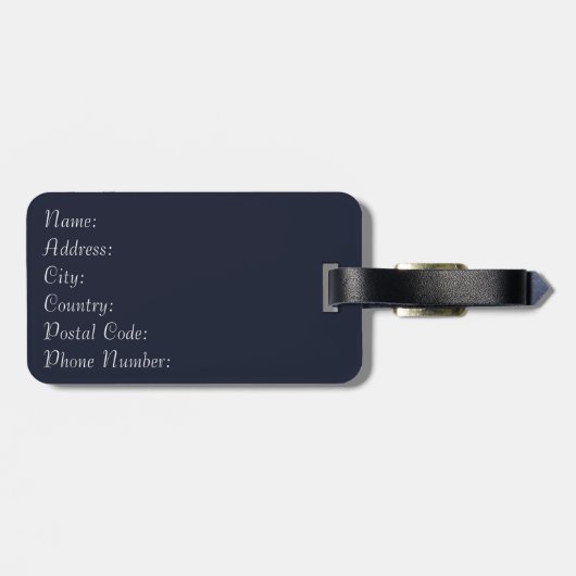 Portugese tegel bagagelabel (Achterkant horizontaal)