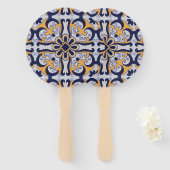 Portugese tegel handwaaier (Voorkant en achterkant)