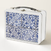 Portugese tegels - Azulejo Blue en White Floral (Voorkant)