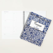 Portugese tegels - Azulejo Blue en White Floral Planner (Display)
