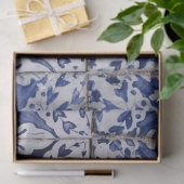 Portugese tegels - Azulejo Blue en White Floral Tissuepapier (Geschenk)
