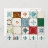 Portugese tegels briefkaart (Voorkant / Achterkant)