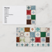 Portugese tegels visitekaartje (Voorkant / Achterkant)