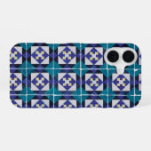 Portugese Tiles - Azulejo Diamond Geometric iPhone 16 Hoesje (Achterkant horizontaal)