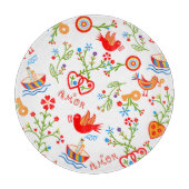 Portugese valentijnse liefdeszakdoeken snijplank (Voorkant)