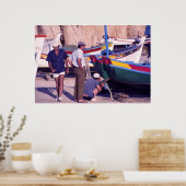 Portugese vissers poster (Keuken)