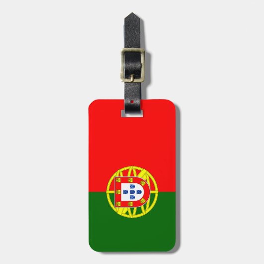 Portugese vlag AcrylBagagelabel Bagagelabel (Voorkant verticaal)