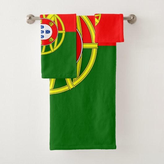 Portugese vlag bad handdoek (Insitu)