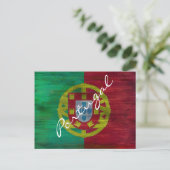 Portugese vlag briefkaart (Staand voorkant)