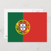 Portugese vlag briefkaart (Voorkant / Achterkant)
