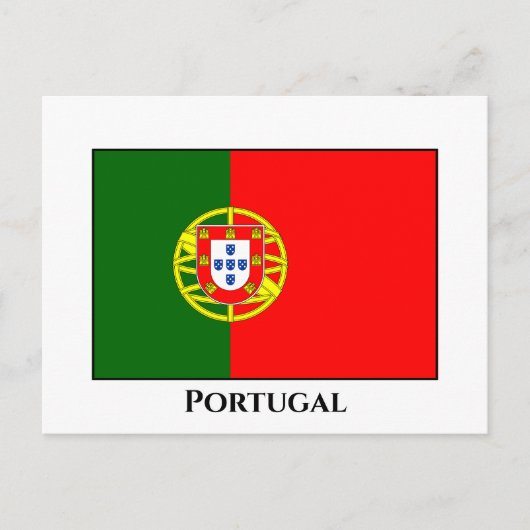 Portugese vlag briefkaart (Voorkant)