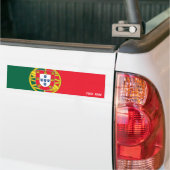 Portugese vlag bumpersticker (Op Truck)