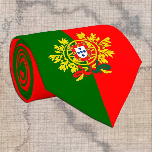 Portugese vlag en Portugese mode Stropdas