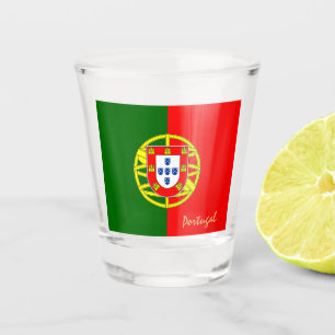 Portugese vlag en Portugese vaderland Shot Glas