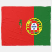 Portugese vlag fleece deken (Voorkant (Horizontaal))