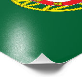 Portugese vlag foto afdruk (Hoek)