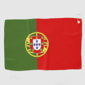 Portugese vlag golfhanddoek (Horizontaal)