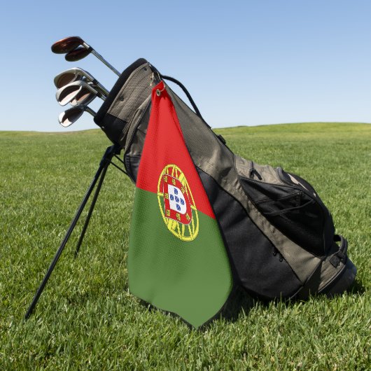 Portugese vlag golfhanddoek (Groen)
