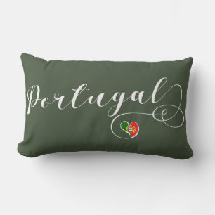 Portugese vlag Heart, Portugal Buitenkussen