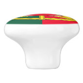 Portugese vlag keramische knop (Zijkant)