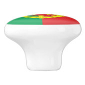 Portugese vlag keramische knop (Zijkant)