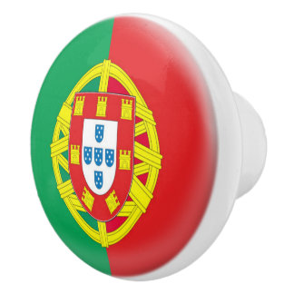 Portugese vlag keramische knop