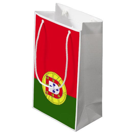 Portugese vlag klein cadeauzakje (Achterkant Gekanteld)