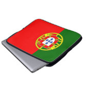 Portugese vlag laptop sleeve (Voorkant onderkant)