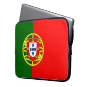Portugese vlag laptop sleeve (Voorkant Links)