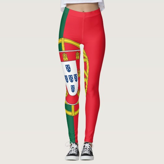 Portugese vlag leggings (Voorkant)
