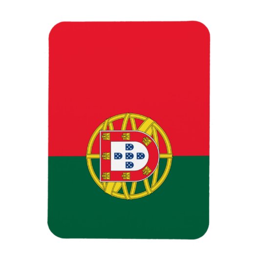 Portugese vlag magneet (Verticaal)