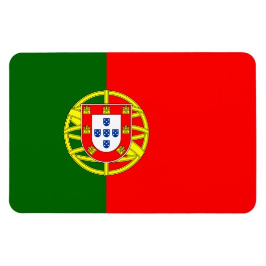 Portugese vlag magneet (Horizontaal)