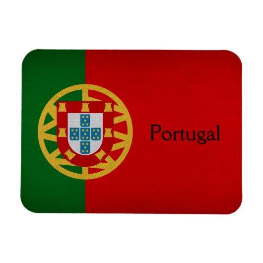 Portugese vlag magneet (Horizontaal)