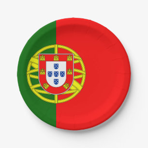 Portugese vlag papieren bordje