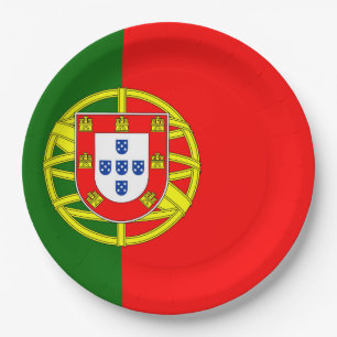 Portugese vlag papieren bordje