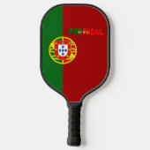 Portugese vlag pickleball paddle (Achterkant)