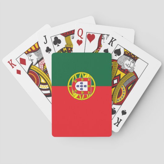 Portugese vlag pokerkaarten (Achterkant)