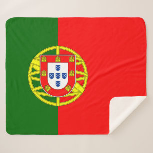 Portugese vlag (Portugal) Sherpa Deken