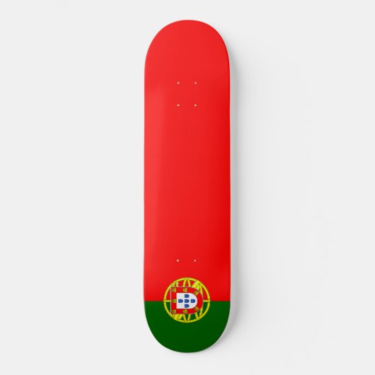 Portugese vlag (Portugal) Skateboard (Voorkant)