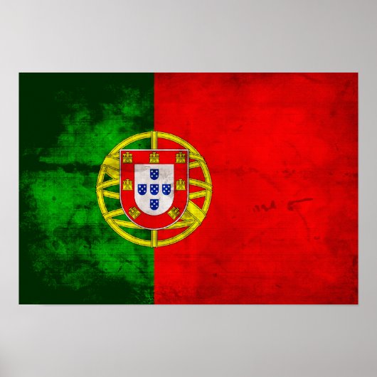Portugese vlag poster (Voorkant)