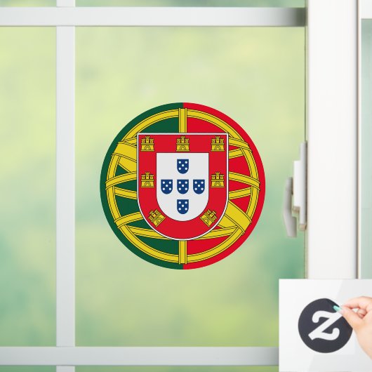 Portugese vlag raamsticker (Huis)