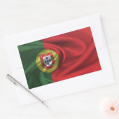 Portugese vlag rechthoekige sticker (Envelop)