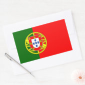 Portugese vlag rechthoekige sticker (Envelop)
