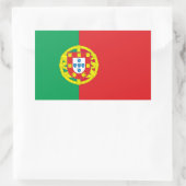 Portugese vlag rechthoekige sticker (Tas)