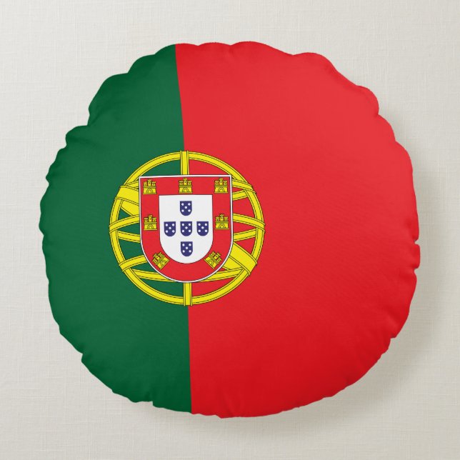 Portugese vlag rond kussen (Voorkant)