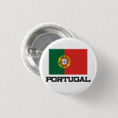Portugese vlag ronde button 3,2 cm (Voorkant /achterkant)
